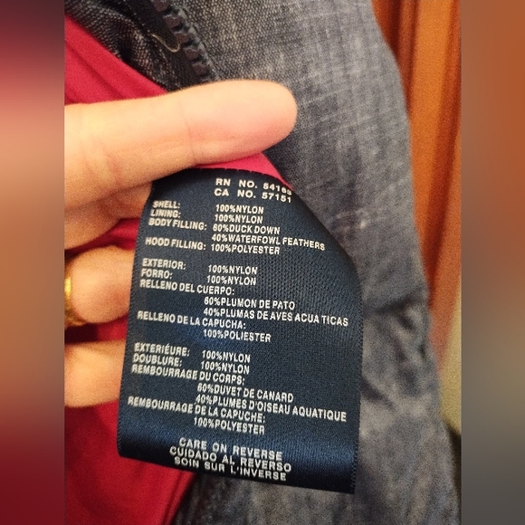 Women's Blue Puffer Coat - Picture 8 of 12